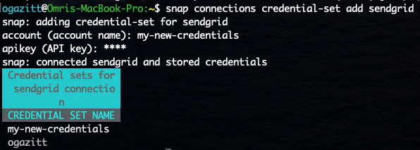 credential set add